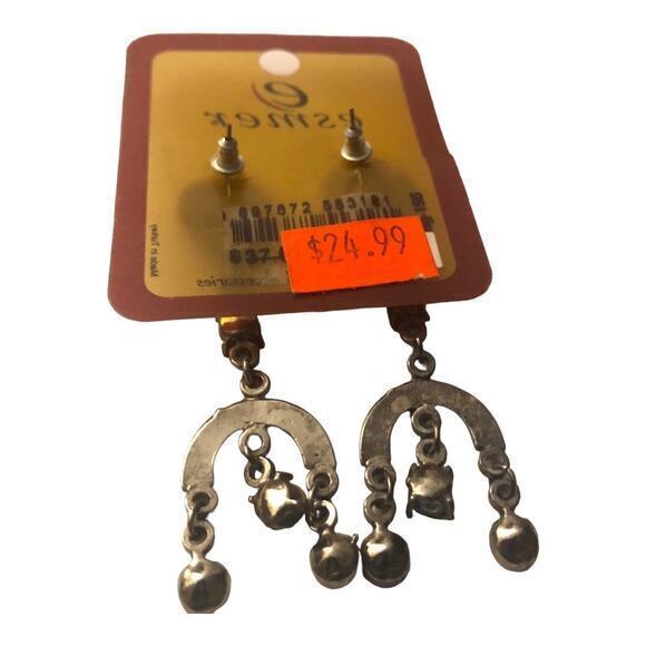 Earrings with‎ black Rhinestones some stones fell off - Picture 4 of 4